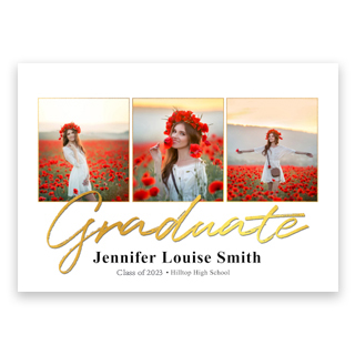 premium foil graduation card