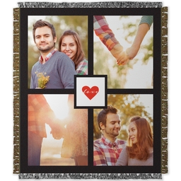 50x60 Photo Woven Throw with Love Always design