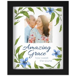 8x10 Photo Canvas With Contemporary Frame with Amazing Grace design