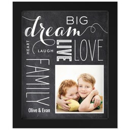 8x10 Photo Canvas With Contemporary Frame with Dream Big design