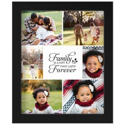 8x10 Photo Canvas With Contemporary Frame with Family Forever design