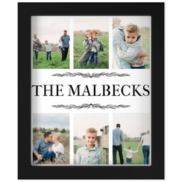 8x10 Photo Canvas With Contemporary Frame with Family Name design