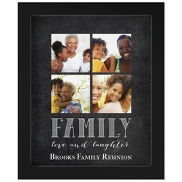 8x10 Photo Canvas With Contemporary Frame with Our Family Chalkboard design