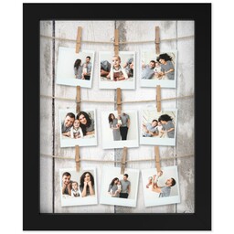 8x10 Photo Canvas With Contemporary Frame with Snapshots design