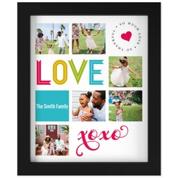 8x10 Photo Canvas With Contemporary Frame with So Much Love design