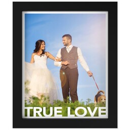 8x10 Photo Canvas With Contemporary Frame with True Love design