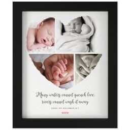 8x10 Photo Canvas With Contemporary Frame with Water Cannot Quench Love design