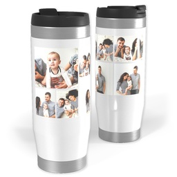 14oz Personalized Travel Tumbler with 8 Collage C design