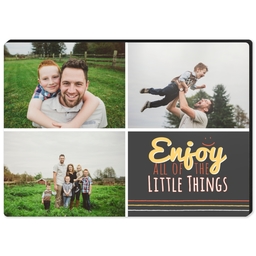 High Gloss Easel Print 5x7 with Enjoy Little Things design