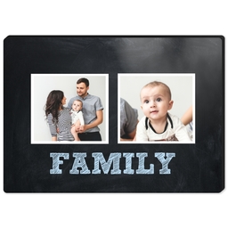 High Gloss Easel Print 5x7 with Family Chalkboard design