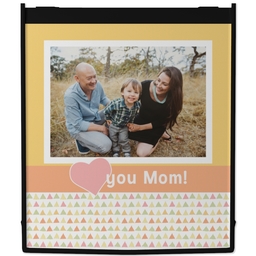 Reusable Shopping Bags with Heart Mom design