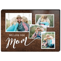 High Gloss Easel Print 5x7 with Mom Love design