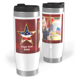 14oz Personalized Travel Tumbler with American Star design