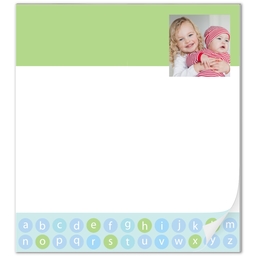 Notepad with Apples ABC design