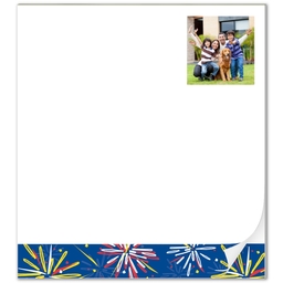 Notepad with Fireworks design