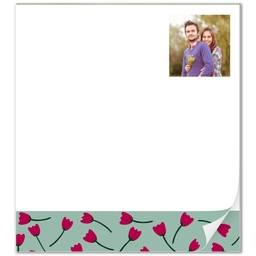 Notepad with Flowers design