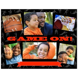 Poster, 11x14, Matte Photo Paper with Game On design