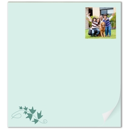 Notepad with Leafy Green design