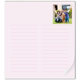 Notepad with Pink List design
