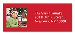 Address Label with Red Border design