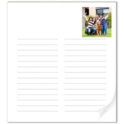 Notepad with White List design