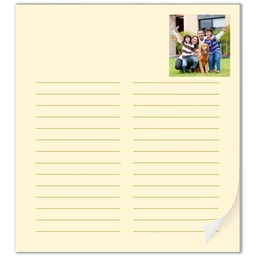 Notepad with Yellow List design