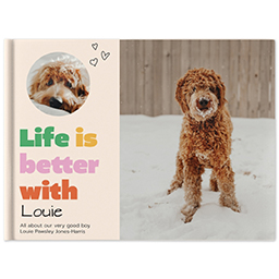 8x11 Linen Cover Photo Book with Bark O Lounger design