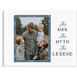 Same-Day 8x10 Linen Cover Photo Book with Our Hero design