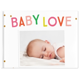 8x11 Layflat Photo Book with Bright Baby design