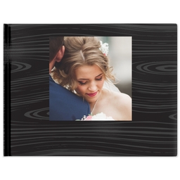 5x7 Hard Cover Photo Book with Onyx and Pearls design