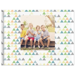5x7 Hard Cover Photo Book with Prisms and Arrows design