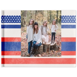 5x7 Hard Cover Photo Book with Vintage Americana design
