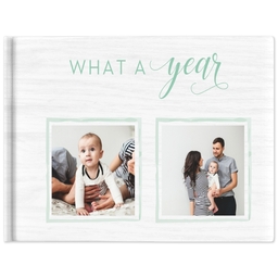5x7 Hard Cover Photo Book with What a Year design