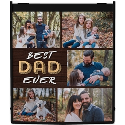 Reusable Shopping Bags with Best Dad Collage design
