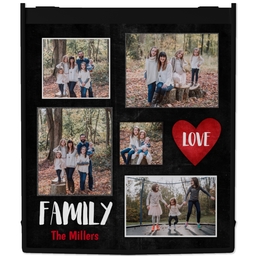 Reusable Shopping Bags with Family Love design