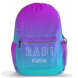 Photo Backpacks with Ombre Rad design