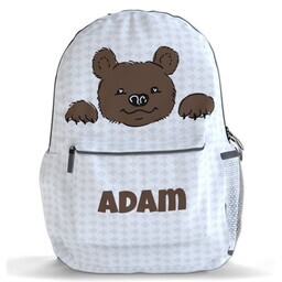 Photo Backpacks with Peeking Bear design