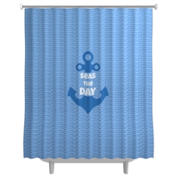 Photo Shower Curtain with Anchor design