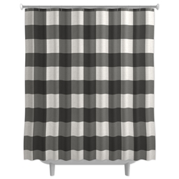 Photo Shower Curtain with Buffalo Check design