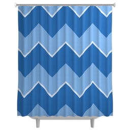 Photo Shower Curtain with Chevron design