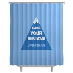 Photo Shower Curtain with Climb Your Mountain design