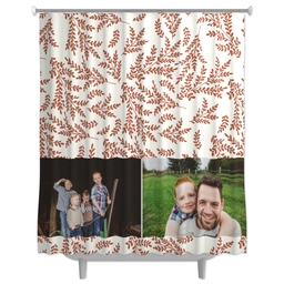 Photo Shower Curtain with Foliage Photo design