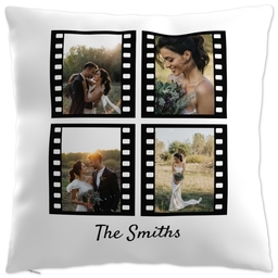 20x20 Throw Pillow with Large Format Film Collage design