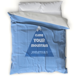 Microfiber Photo Comforter, Twin with Climb Your Mountain design