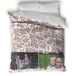Microfiber Photo Comforter, Twin with Foliage Photo design