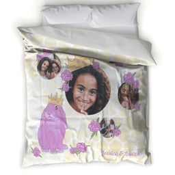 Microfiber Photo Comforter, Twin with Princess Bunny - Dream Big design