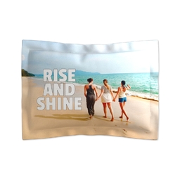 Microfiber Photo Pillow Sham, Standard with Rise & Shine design