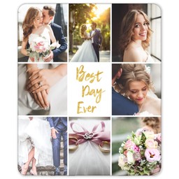50x60 Sherpa Fleece Photo Blanket with Best Day Ever design