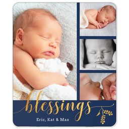 50x60 Sherpa Fleece Photo Blanket with Blessings design