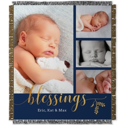 50x60 Photo Woven Throw with Blessings design